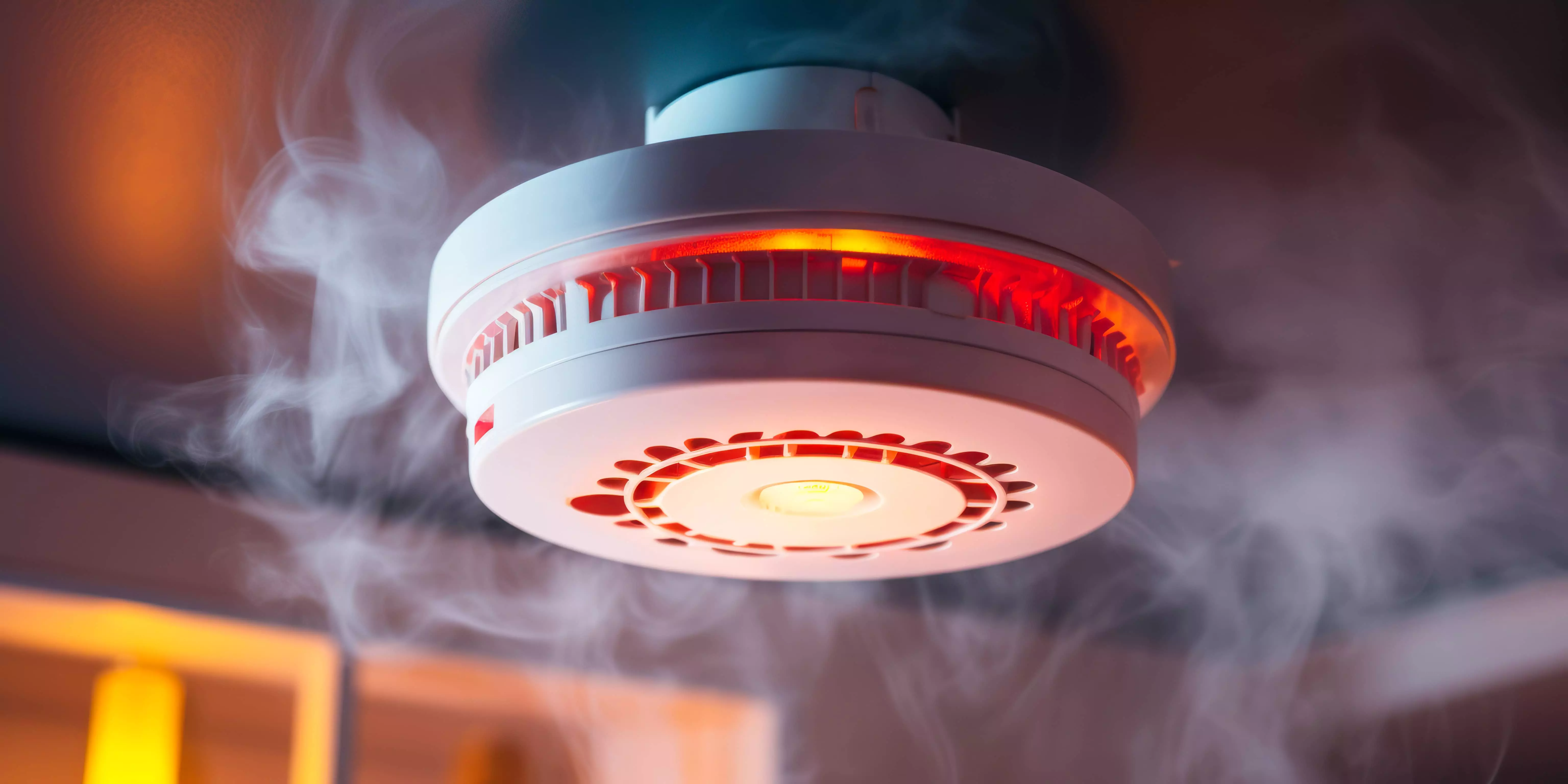 Smoke Detector on the ceiling
